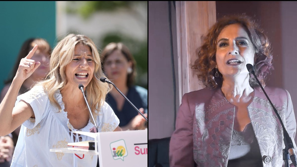 Yolanda Díaz en Sevilla y María Jesús Montero en la Feria de Córdoba.