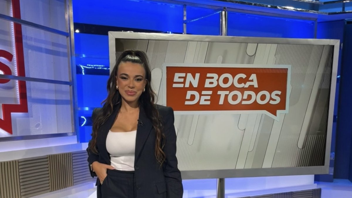 Sarah Santaolalla, en el plató de 'En Boca de Todos'.