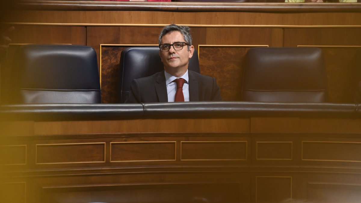 El ministro de la Presidencia, Relaciones con las Cortes y Justicia, Félix Bolaños.