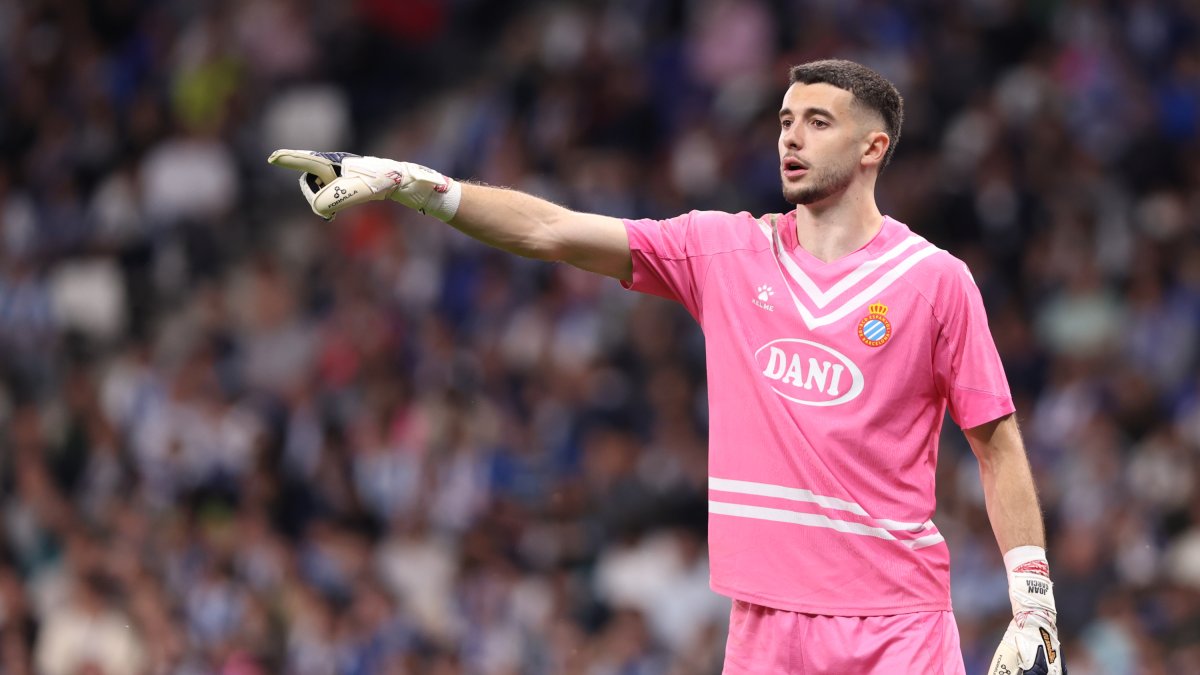 Joan García, en un partido con el Espanyol.