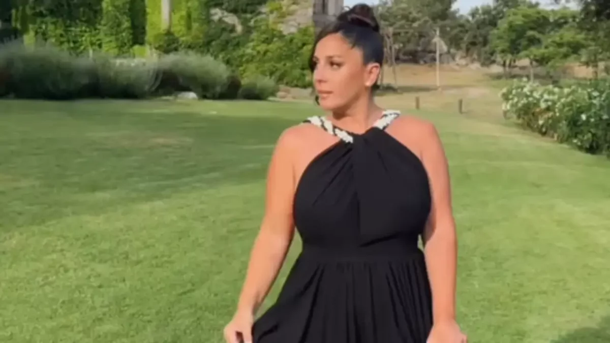 Anabel Pantoja en la boda de su amiga íntima Susana Molina.