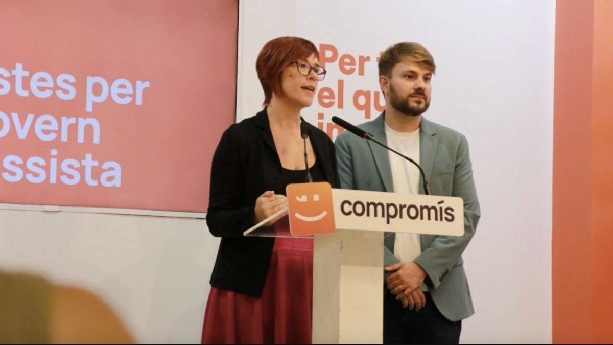 Àgueda Micó y Alberto Ibáñez, los dos diputados de Compromís en el Congreso