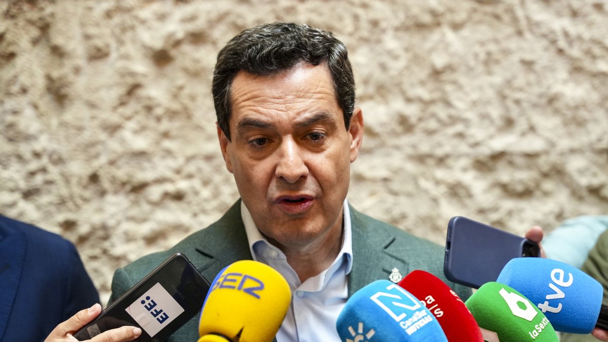El presidente de la Junta de Andalucía, Juanma Moreno.