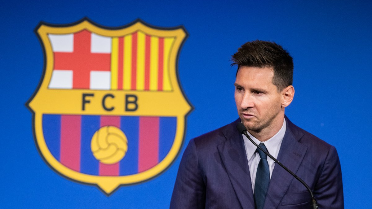 Leo Messi, en su despedida del Barcelona.