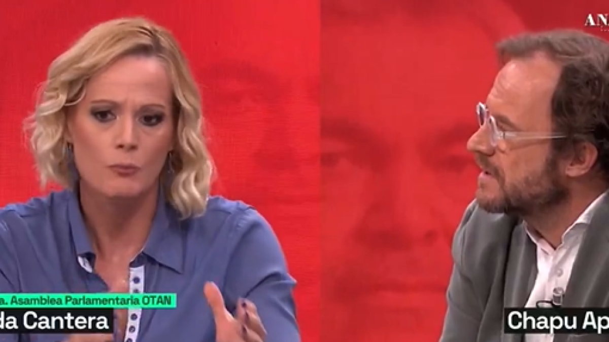 Zaida Cantera y Chapu Apaolaza, durante el debate que mantuvieron en laSexta.