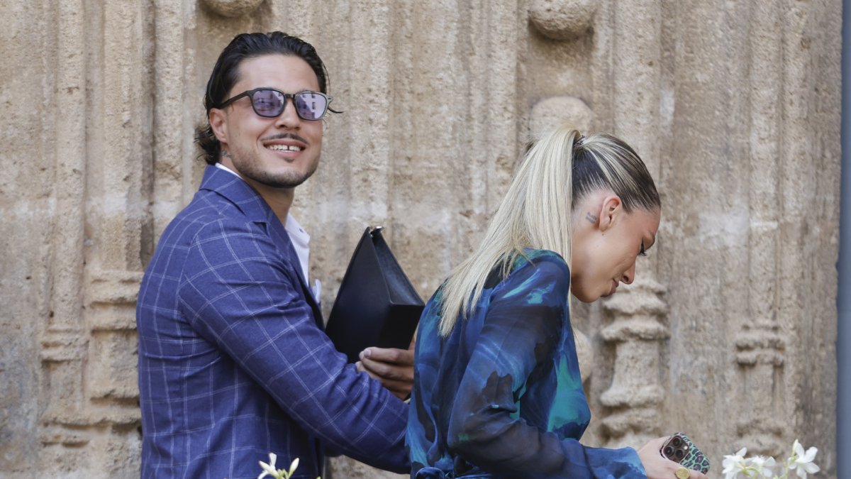 Alejandra Rubio y Carlo Costanzia en la boda Patricia Sanchez Flores y Javier Millet in Jávea.