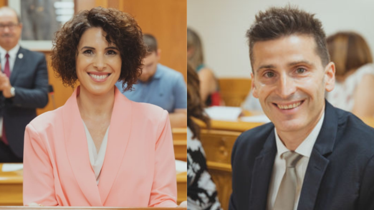 La alcaldesa de Quart de Poblet, Cristina Mora y el concejal Ignacio Rabaneque.