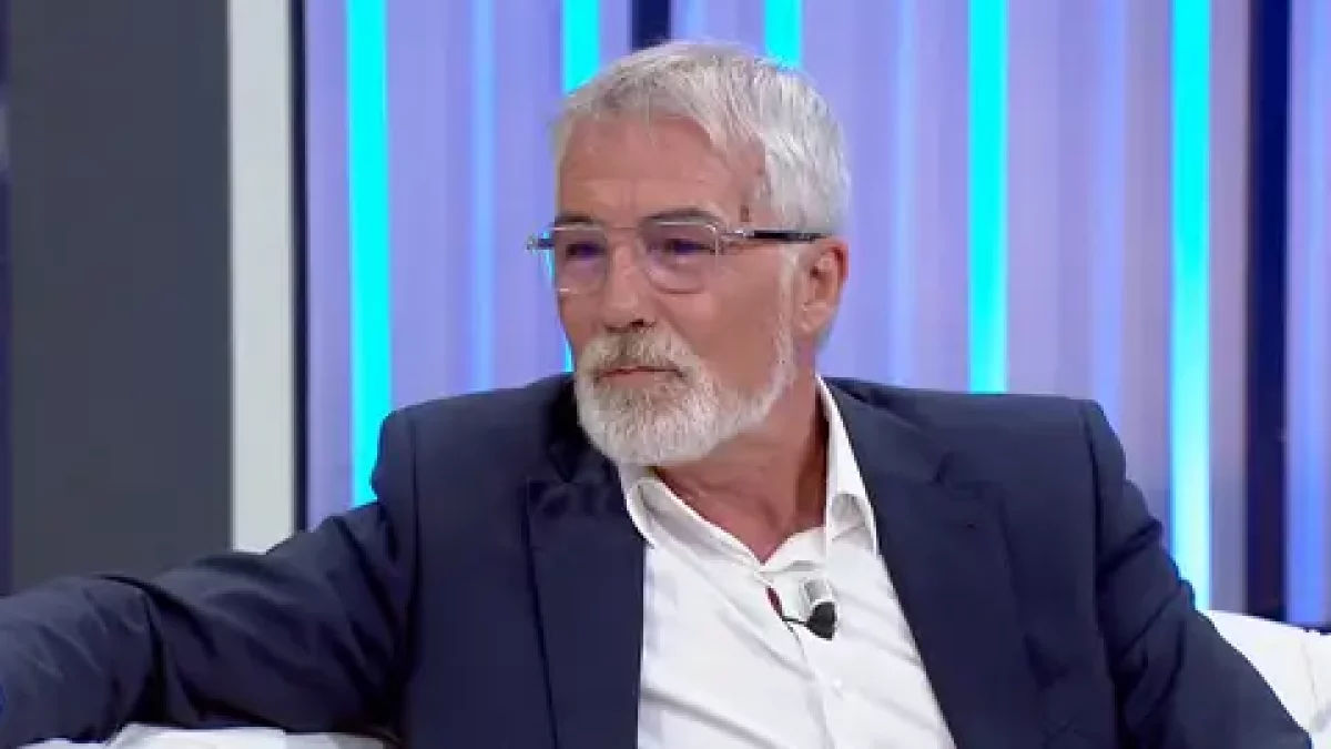 David Cantero en el plató de 