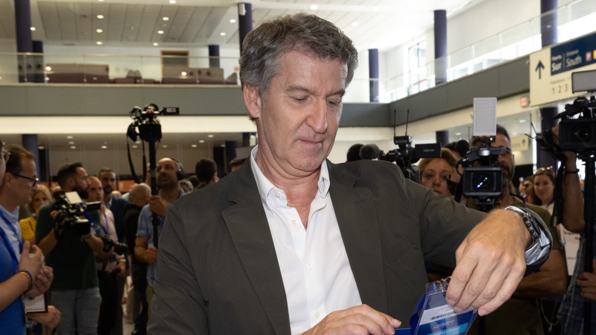 Alberto Núñez Feijóo, presidente del PP