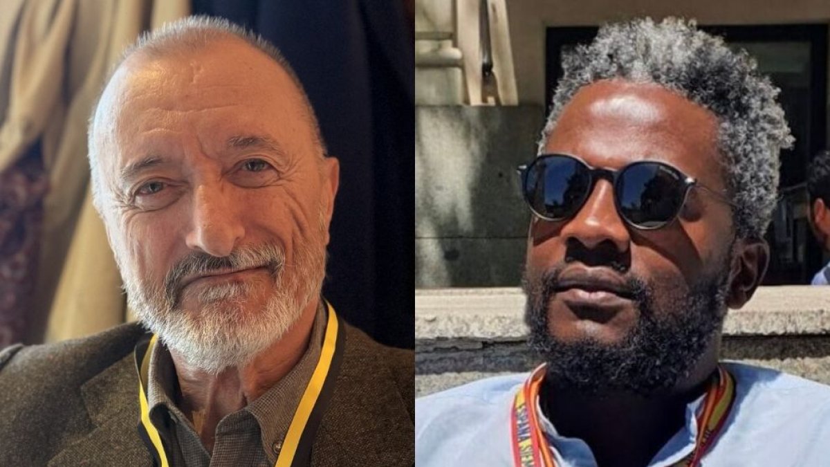 Arturo Pérez-Reverte y Bertrand Ndongo