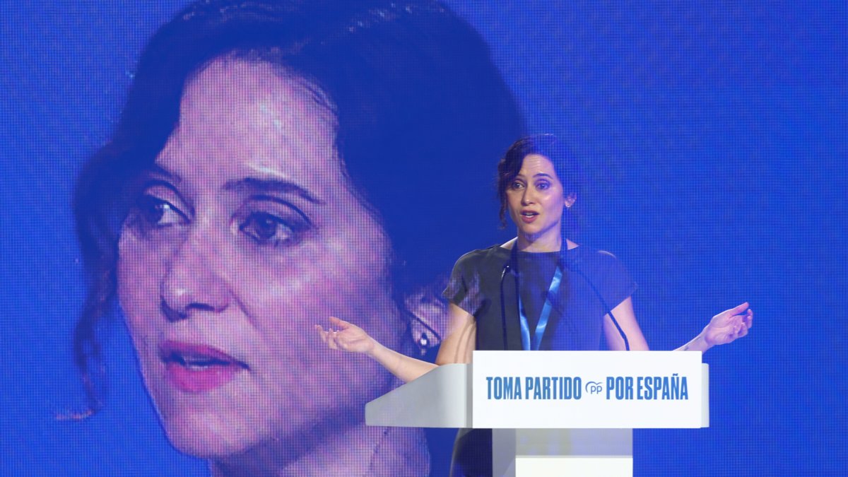 Isabel Díaz Ayuso, en el Congreso Nacional del Partido Popular.