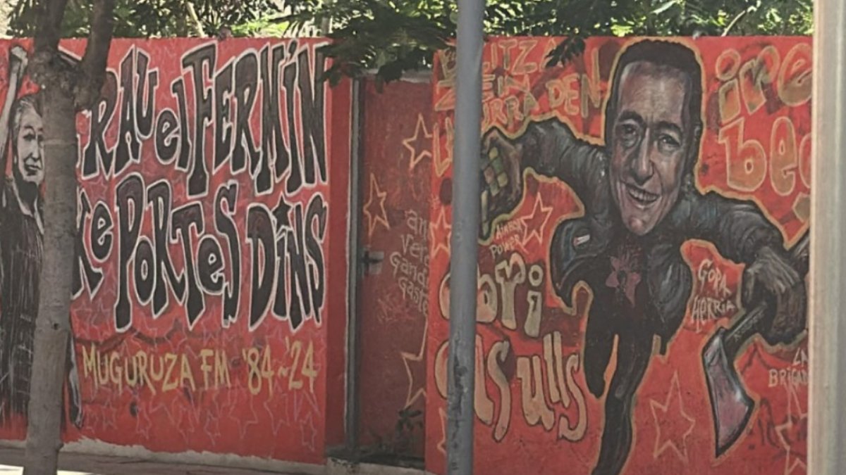 Mural en Gandia dedicado al músico proetarra Fermín Muguruza