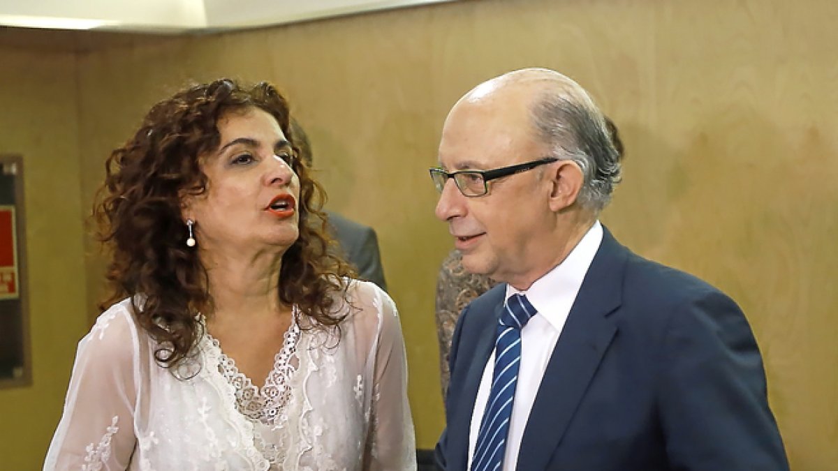 Maria Jesus Montero y Cristóbal Montoro