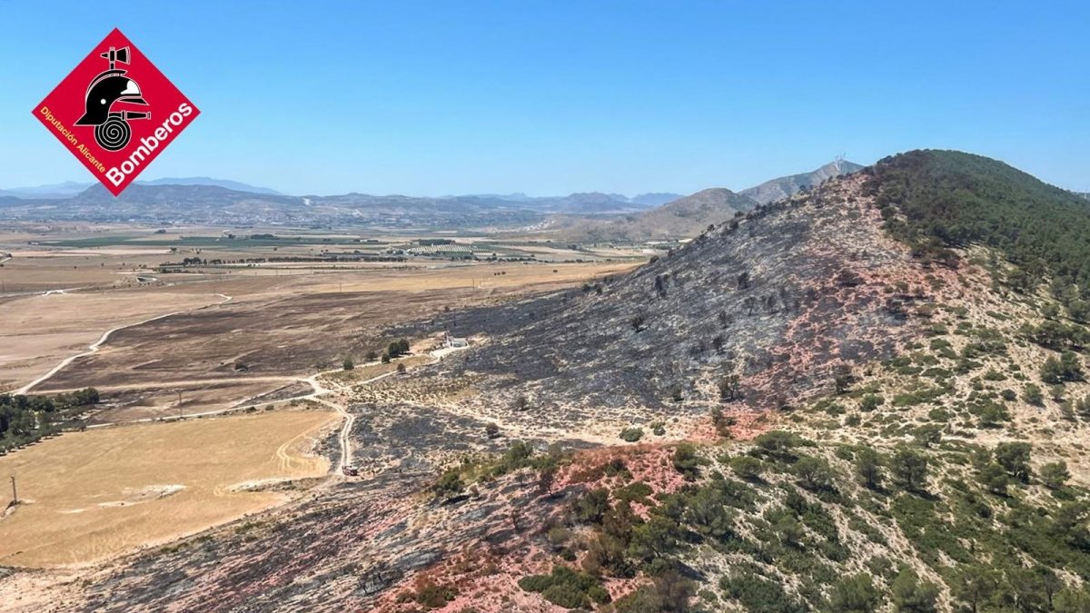 (Foto de ARCHIVO)
Incendio forestal en Villena
REMITIDA / HANDOUT por CONSORCIO PROVINCIAL DE BOMBEROS
Fotografía remitida a medios de comunicación exclusivamente para ilustrar la noticia a la que hace referencia la imagen, y citando la procedencia de la imagen en la firma
20/7/2025