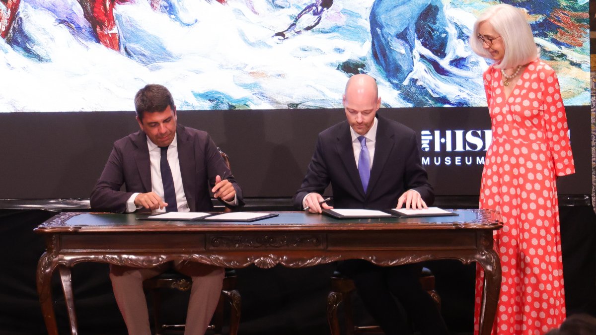 Firma del acuerdo de la Generalitat y The Hispanic Society Museum & Library (HSM&L)