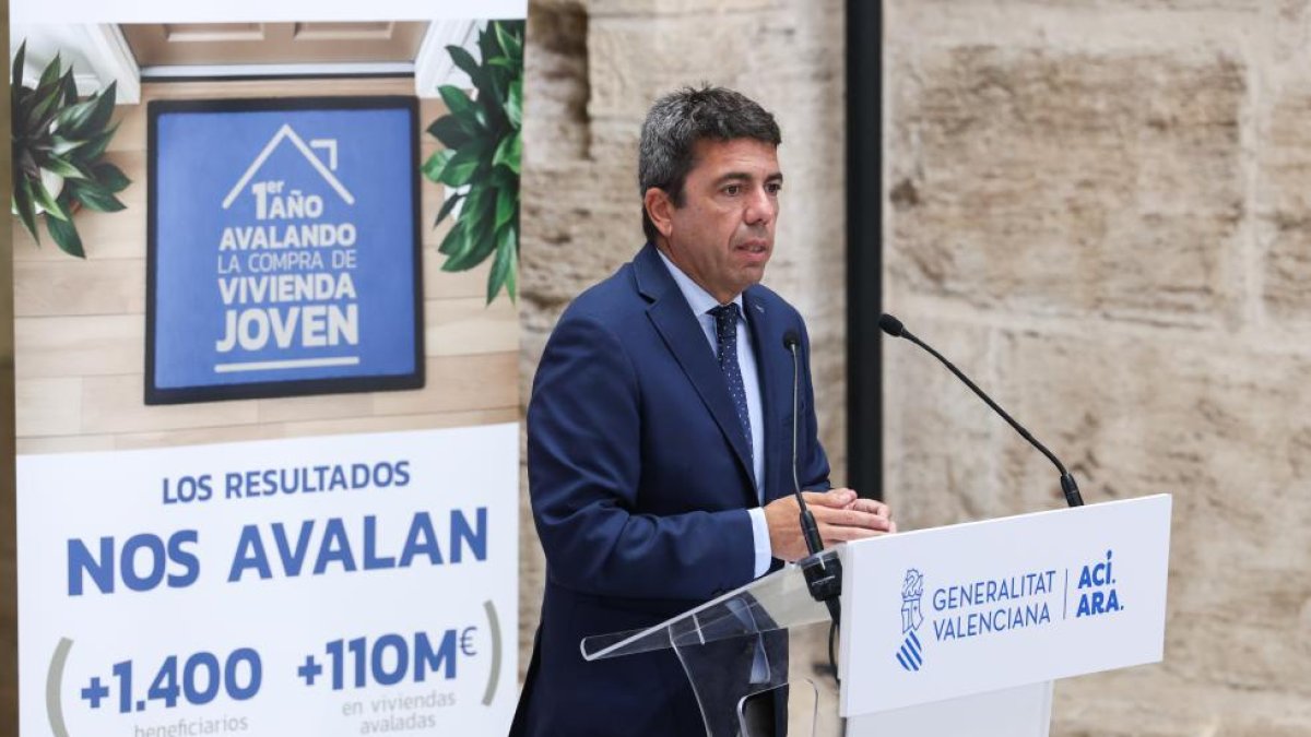 Carlos Mazón presenta el plan para avalar viviendas a jóvenes
