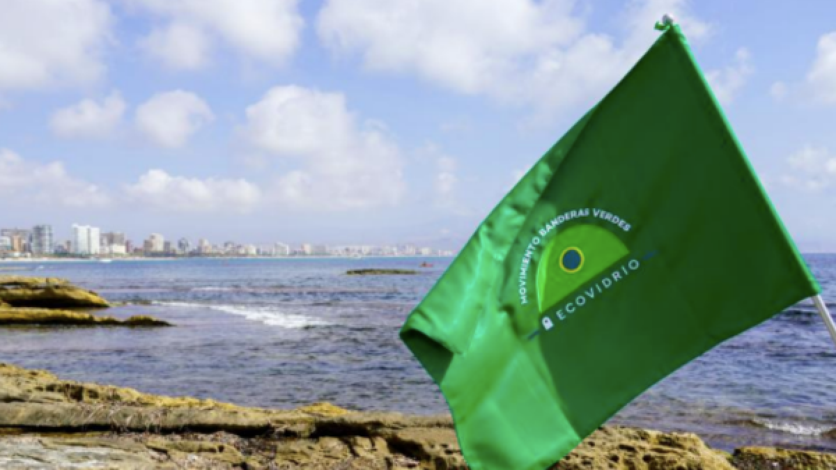 Bandera verde de Ecovidrio