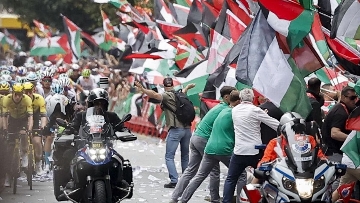 El deporte secuestrado: manifestantes propalestinos obligan a anular la llegada en Bilbao