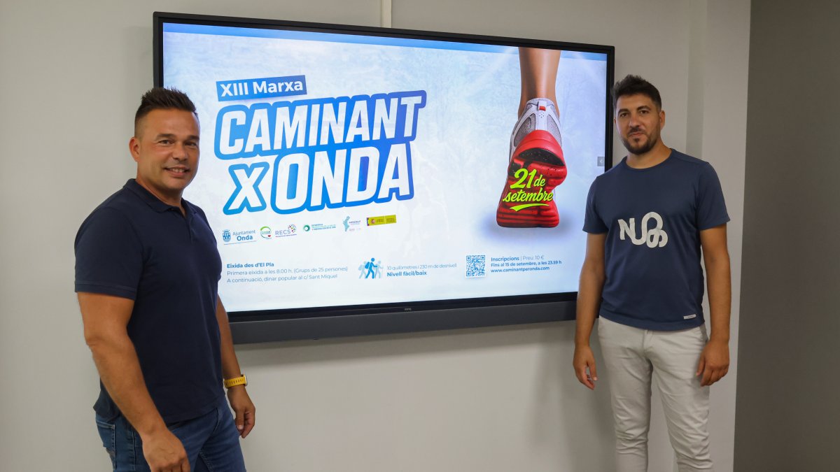Presentación de la marcha senderista 'Caminant per Onda'