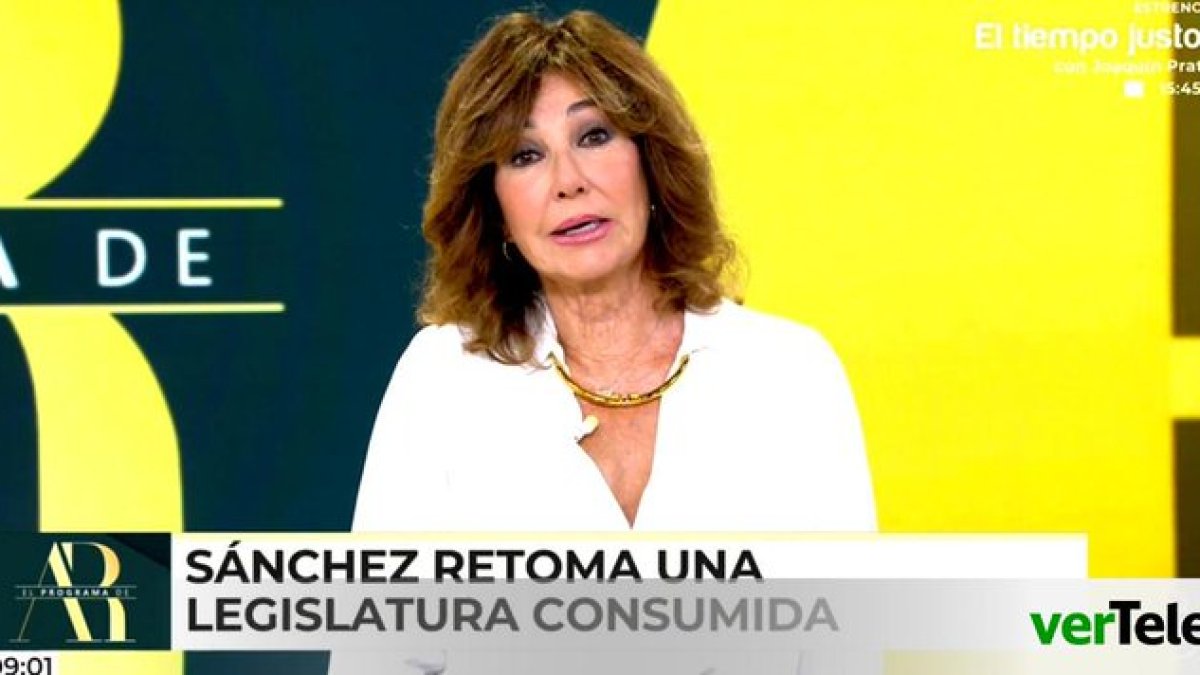 Ana Rosa regresa a lo grande y fulmina a Sánchez: "Eres muy franco y muy maduro"