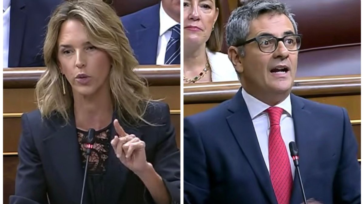 Bolaños estalla en insultos contra Cayetana Álvarez de Toledo tras ser acorralado en el Congreso: "Hamás os felicita"