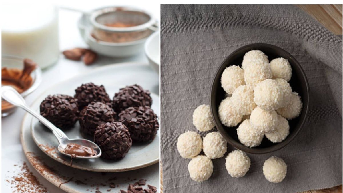 El secreto mejor guardado de Brasil: brigadeiros de chocolate negro y blanco