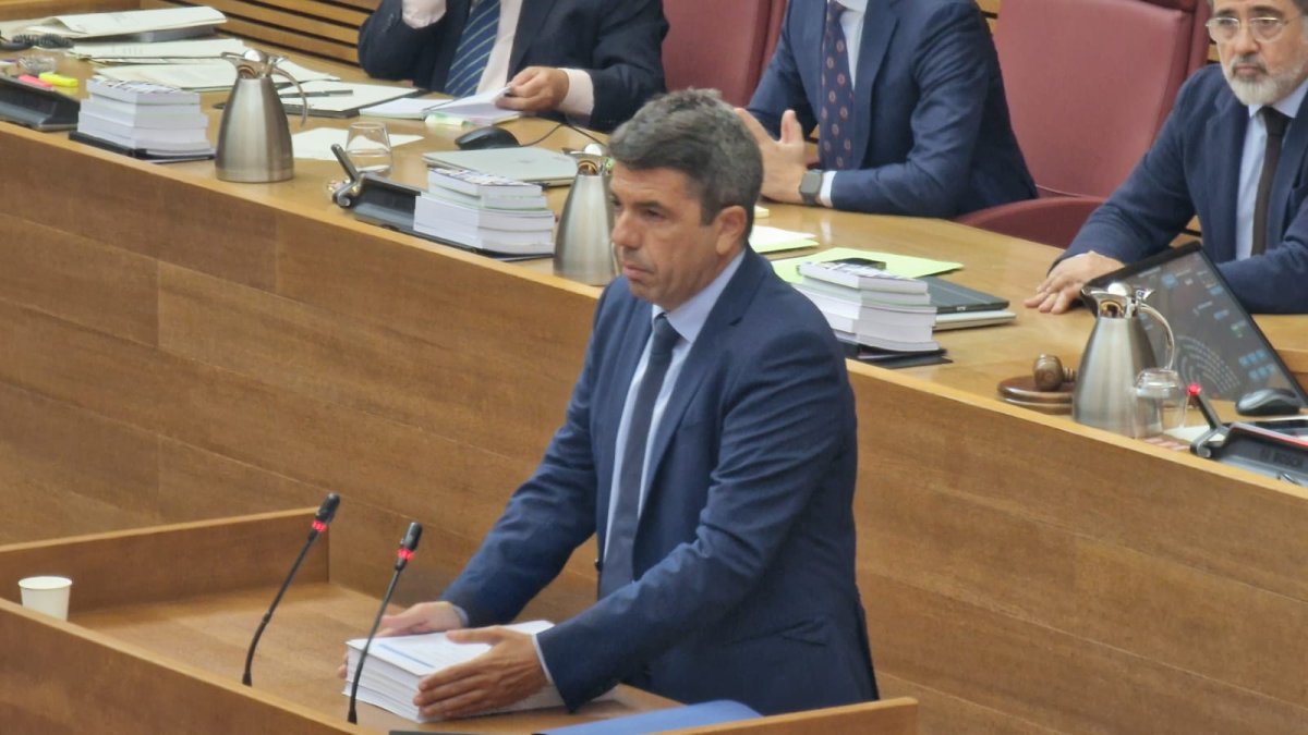 Carlos Mazón en el debate de política general
