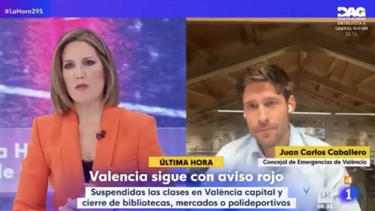 "TVE está para informar": el rapapolvo en directo a Silvia Intxaurrondo por intoxicar con las lluvias en Valencia