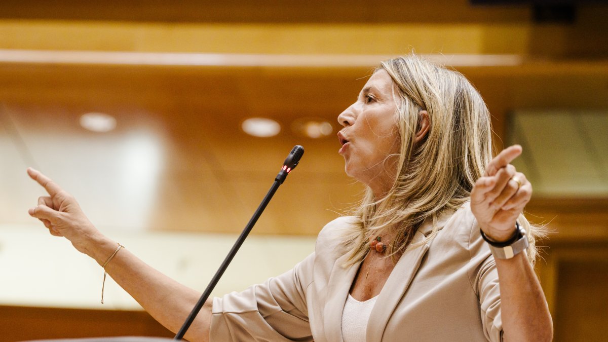 "Ni cumple la ley ni da la cara": Alicia García retrata a Sánchez por sus 600 días sin rendir cuentas en el Senado