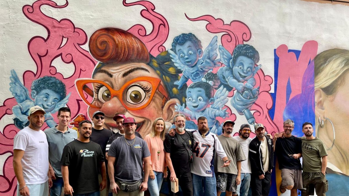 Llenazo de la Liga Nacional de Graffiti en Valencia que gana el artista gaditano Décima PNS