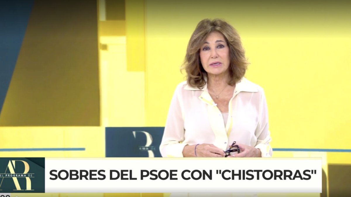 Ana Rosa desnuda al "Clan de la Chistorra" y lo dibuja como el menú de la corrupción