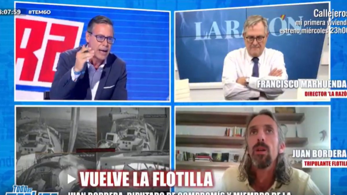Un integrante de la Flotilla se compara con víctimas del holocausto nazi y Alfonso Serrano (PP) estalla: "Estás en casita después de ir en velero"