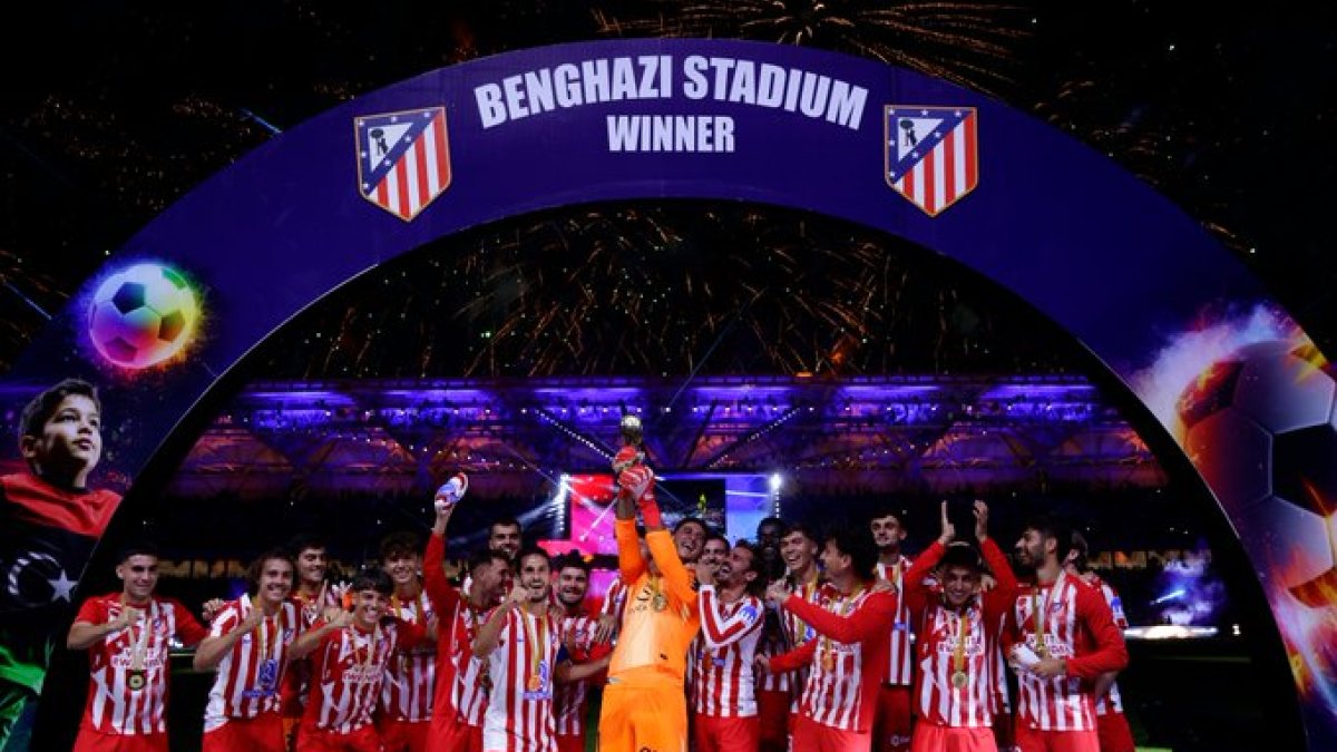 El Atlético de Madrid vence en tanda de penaltis al Inter de Milán y se lleva el trofeo de la Reconstruction Cup en Libia