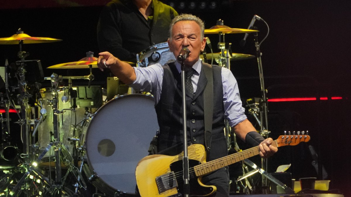 Bruce Springsteen, en su concierto en San Sebastián.
