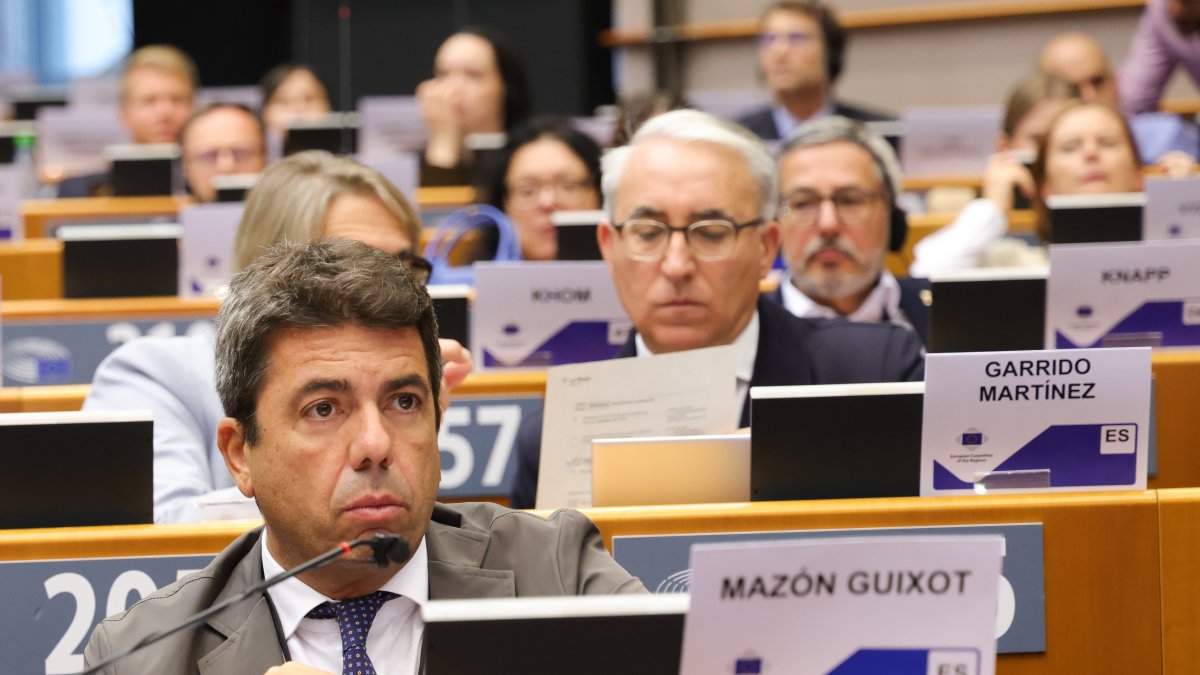El president de la Generalitat, Carlos Mazón, en el comite de las regiones