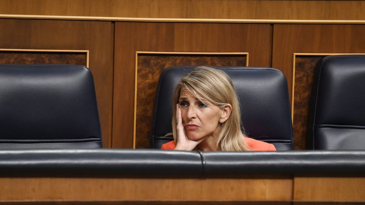 A Yolanda Díaz le traiciona el subconsciente y deja una de las frases del año: hasta el PP le ovaciona y se pone en pie