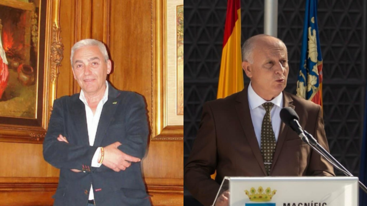 Los concejales de Vox en el Ayuntamiento de Burriana Juan Canós y Antonio Ferrándiz