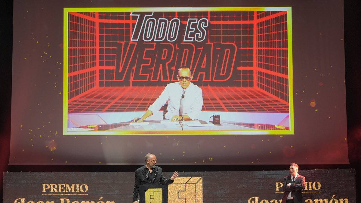 Risto Mejide interviene durante la gala de clausura del FesTVal de Vitoria