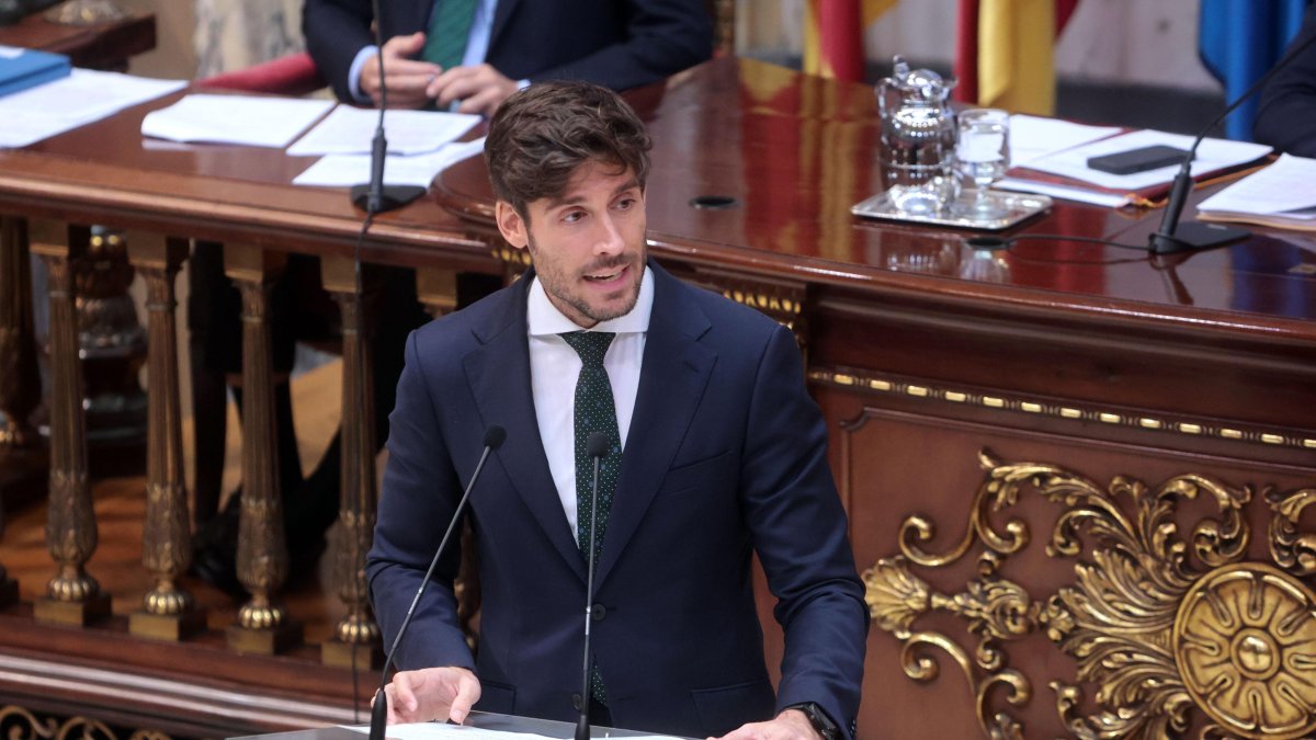 El portavoz del PP en el Ayuntamiento, Juan Carlos Caballero