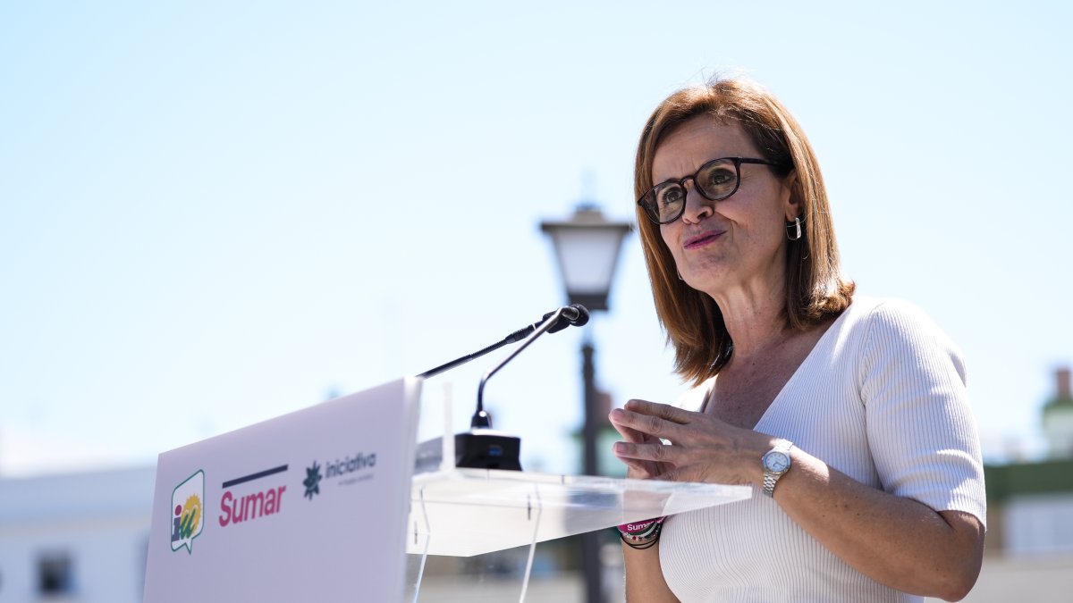 La parlamentaria andaluza y coordinadora de Movimiento Sumar Andalucía Esperanza Gómez.