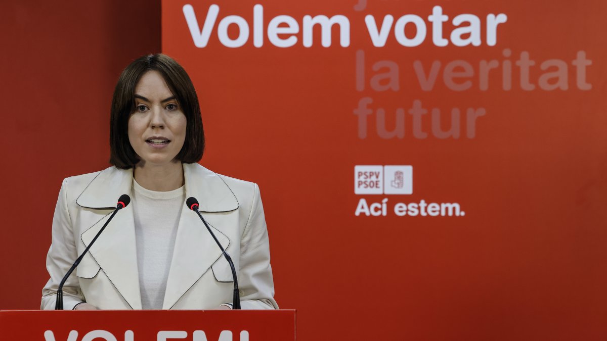 La secretaria general del PSPV-PSOE, Diana Morant