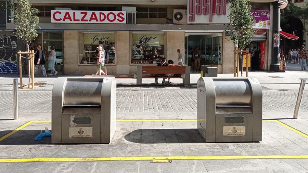 Contenedores soterrados en Valencia