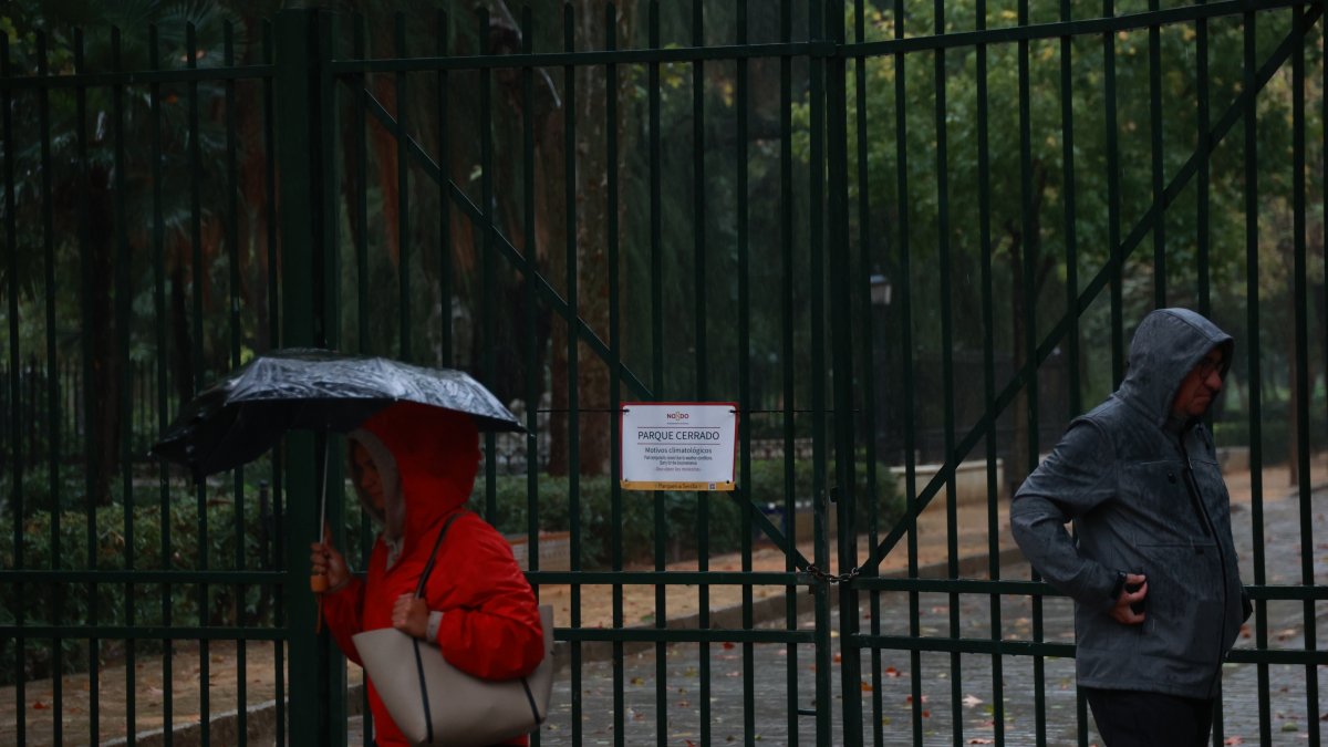 Lluvias del pasado miércoles en Sevilla.

Rocío Ruz / Europa Press
29/10/2025