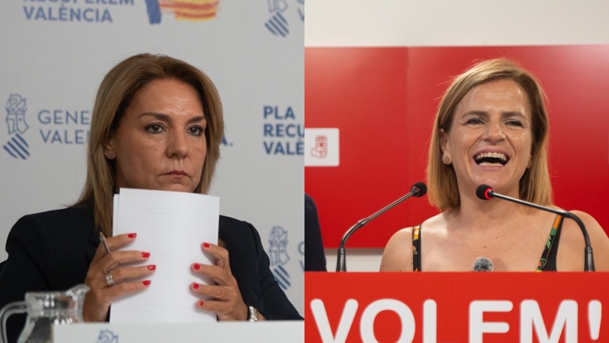 La vicepresidenta de la Generalitat del PP Susana Camarero y la delegada del Gobierno del PSOE Pilar Bernabé