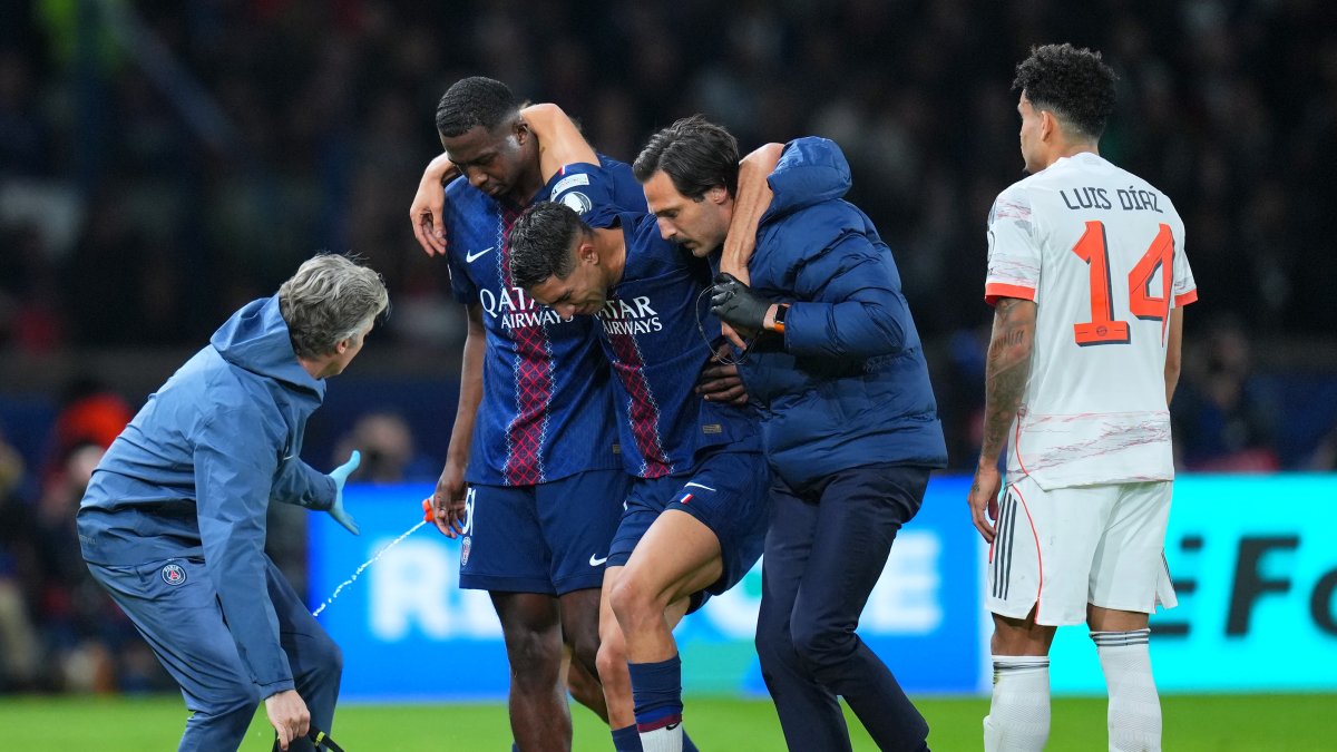 Hakimi, lesionado del tobillo