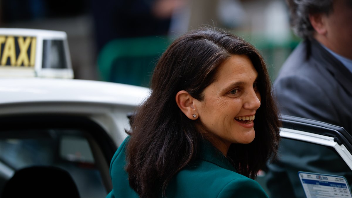 La directora de gabinete del Secretario de Estado, Pilar Sánchez Acera, a su llegada la segunda jornada del juicio al fiscal general del Estado.