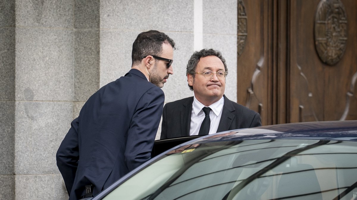 El fiscal general del Estado, Álvaro García Ortiz, a su llegada a la segunda jornada del juicio contra su persona por presunta filtración de secretos del novio de Isabel Díaz Ayuso.