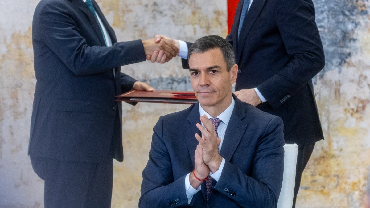 El presidente del Gobierno, Pedro Sánchez
