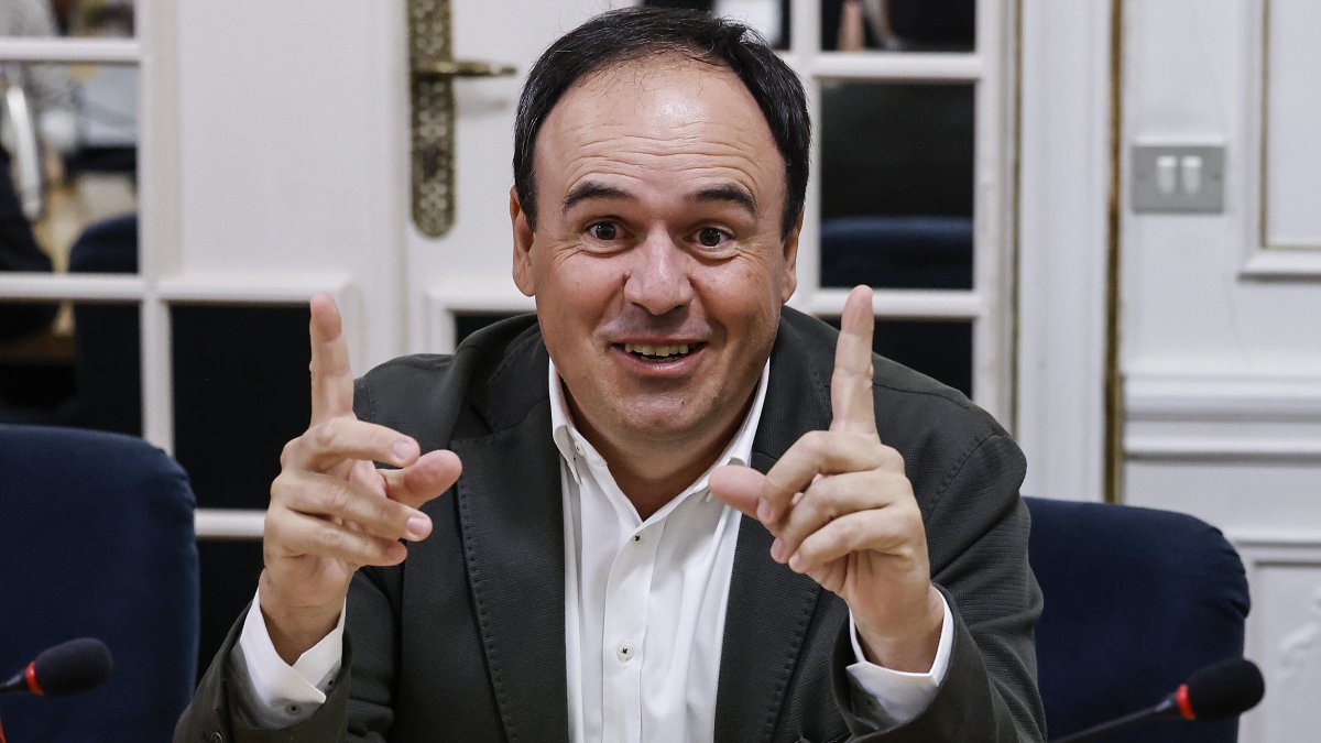 Juanfran Pérez Llorca en la junta de portavoces de las Cortes Valencianas