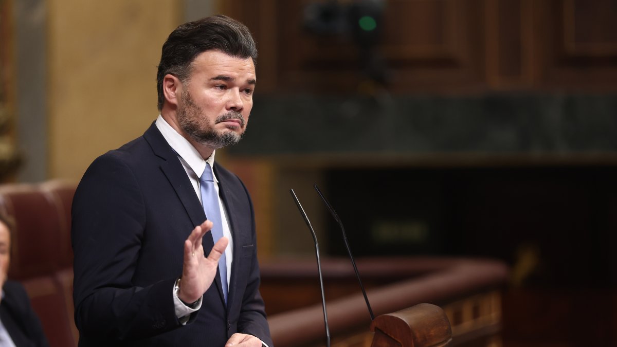 El portavoz de ERC en el Congreso, Gabriel Rufián